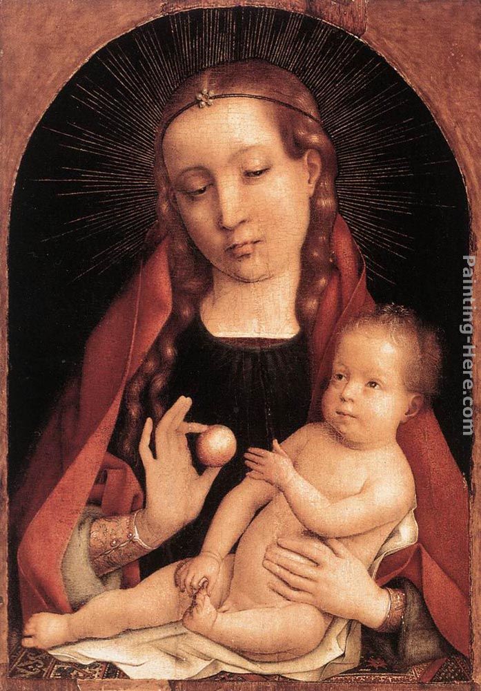 Virgin and Child painting - Jan Provost Virgin and Child art painting
